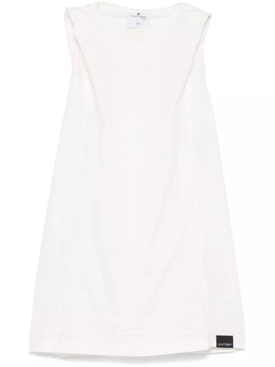Courrèges Canotta con cappuccio