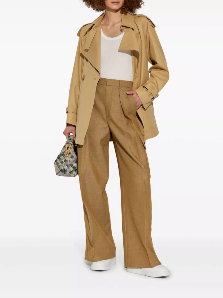 Burberry Trench corto in cotone, view 2