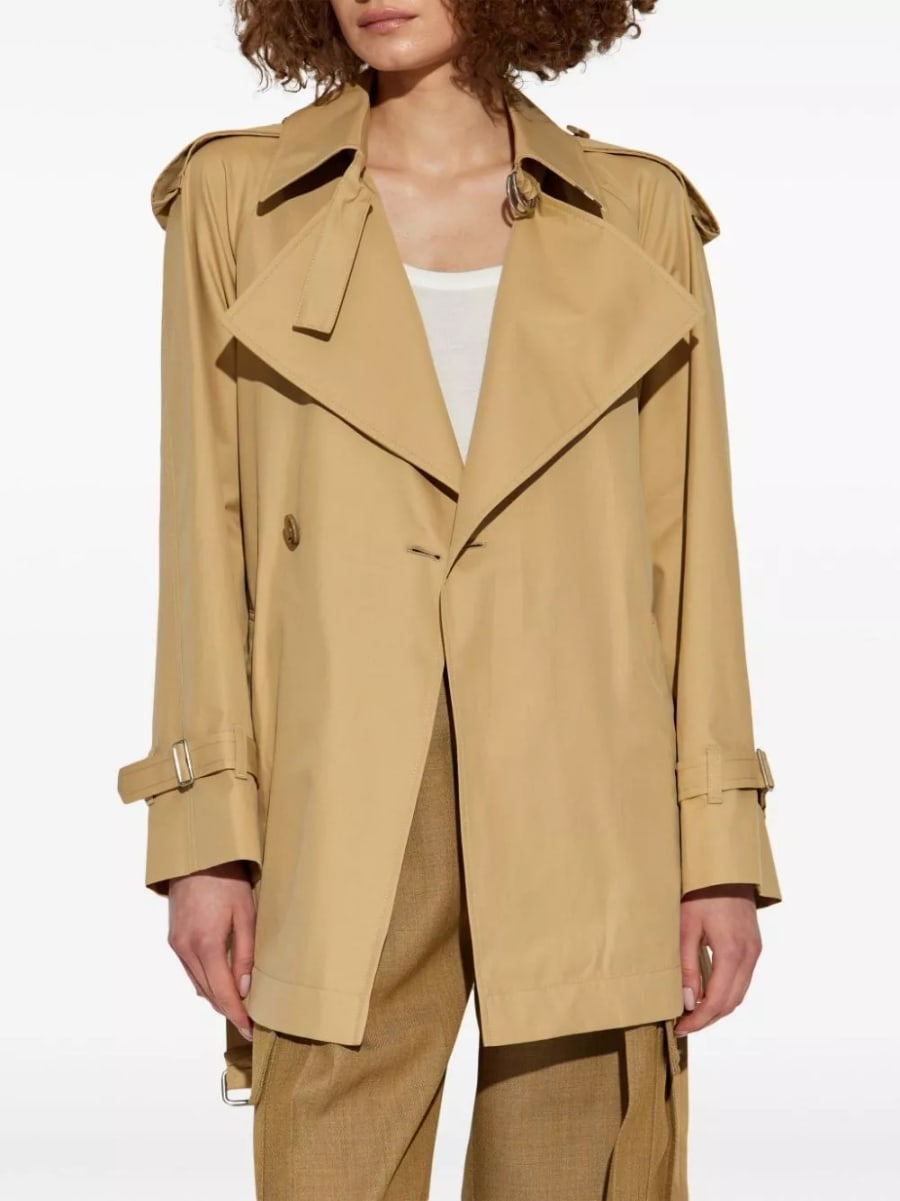 Burberry Trench corto in cotone, view 3
