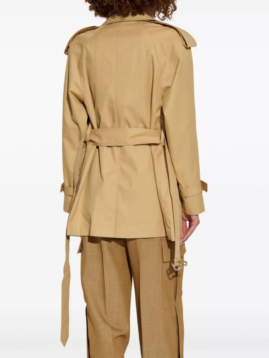 Burberry Trench corto in cotone, view 4