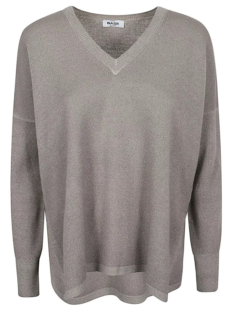 Base Maglione in lana a scollo a V
