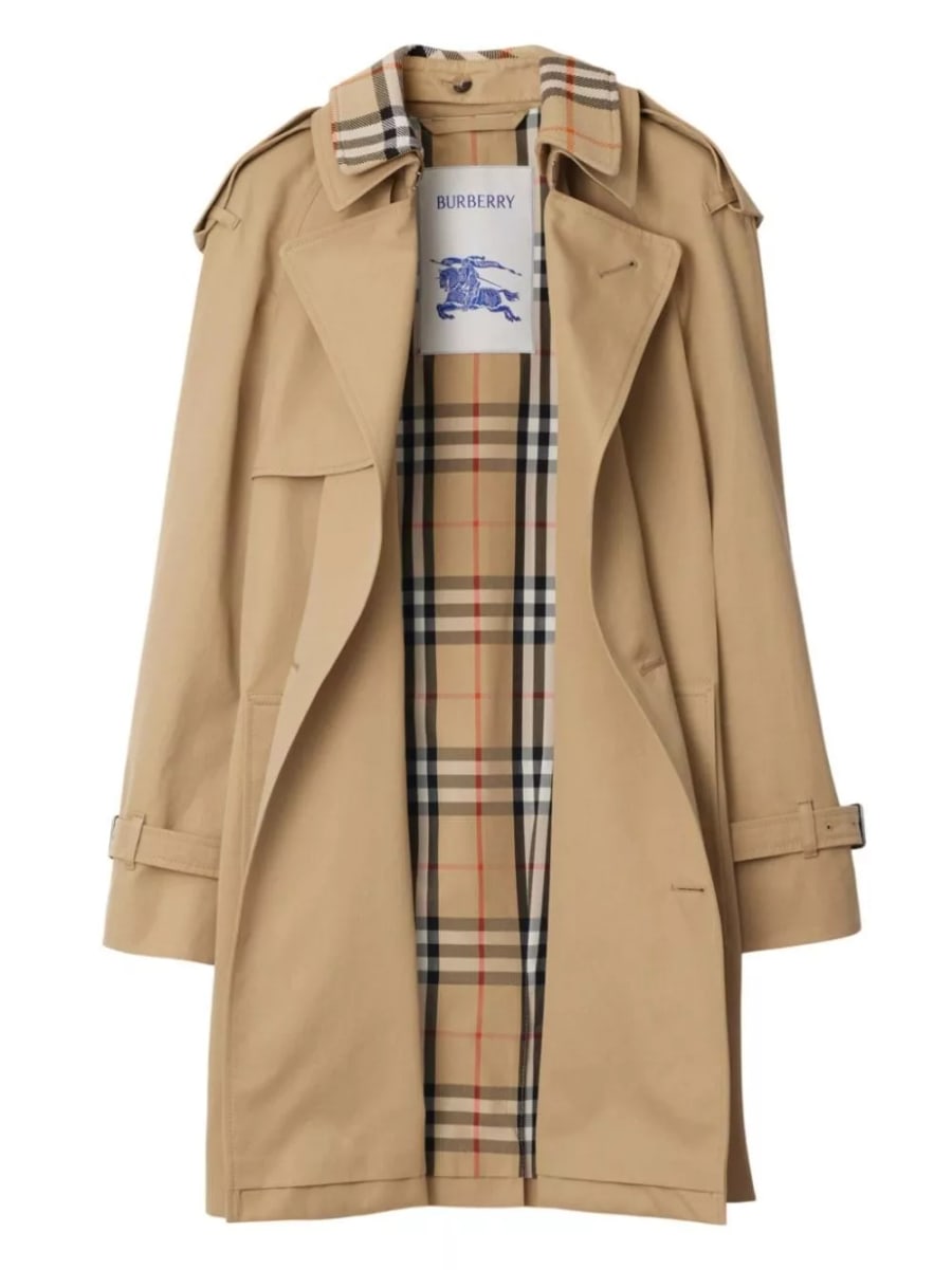 Burberry Trench coat in cotone, view 3
