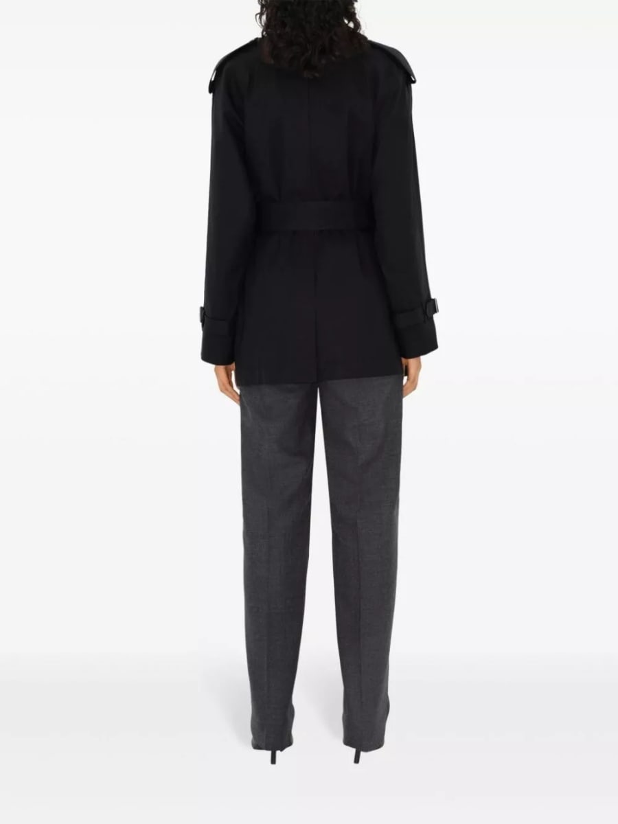 Burberry Trench corto in cotone, view 4