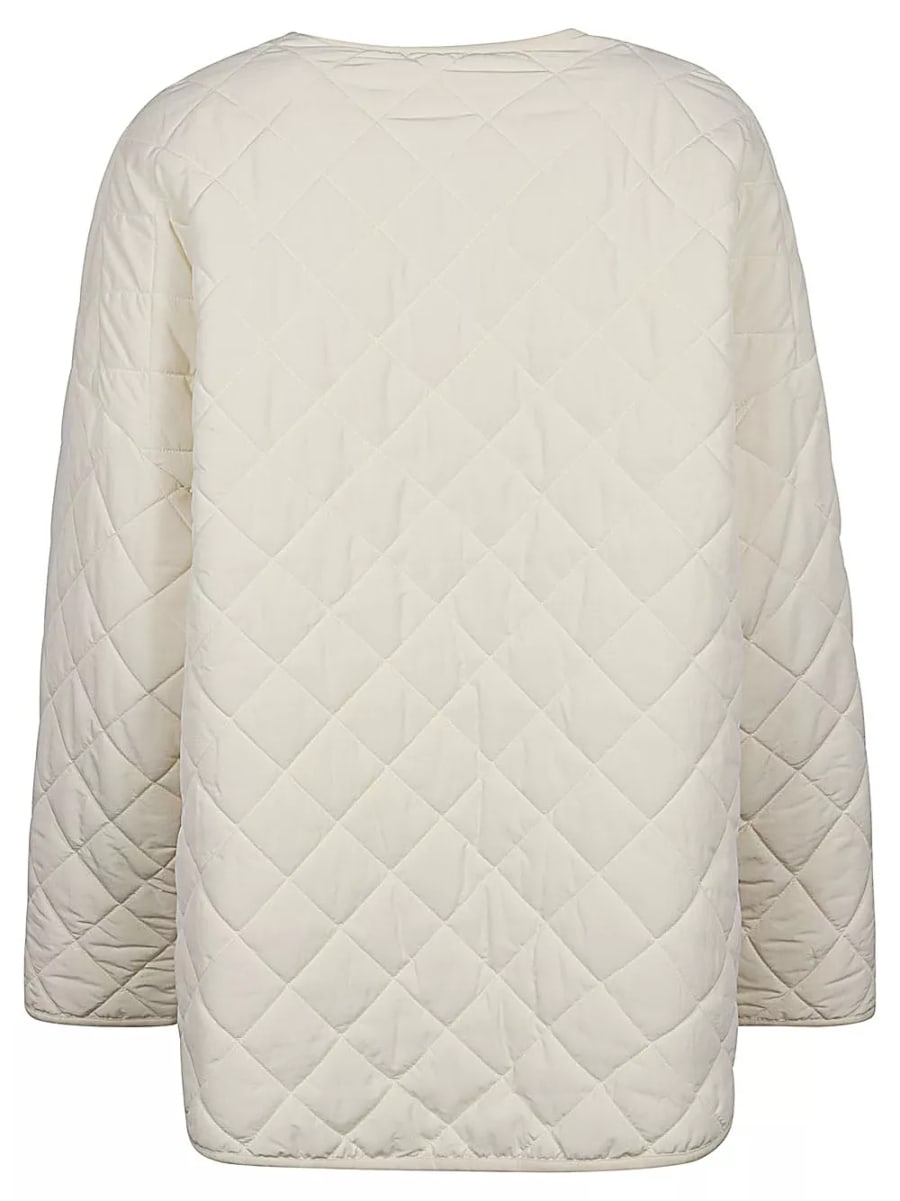 Sandbeige Giacca in nylon trapuntato, view 2
