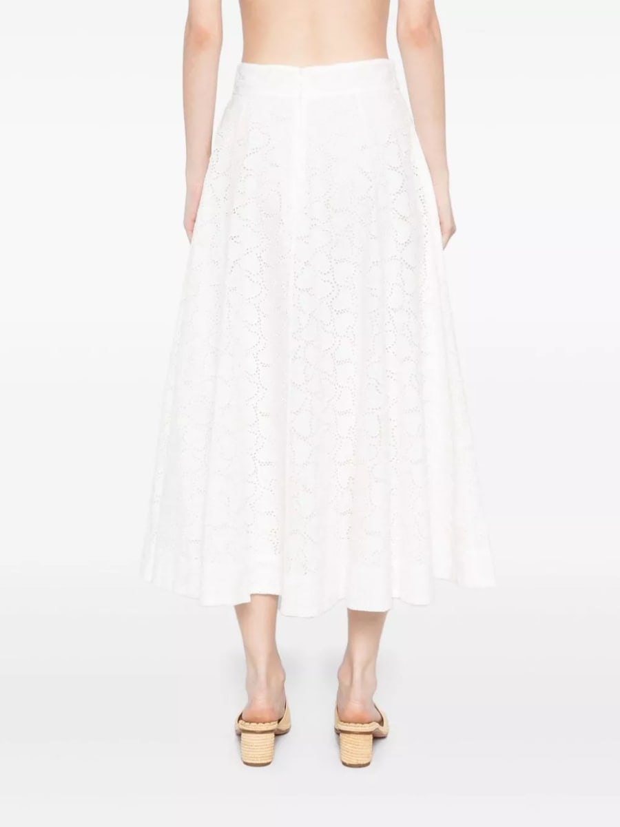 Zimmermann Gonna midi in cotone Crush, view 2