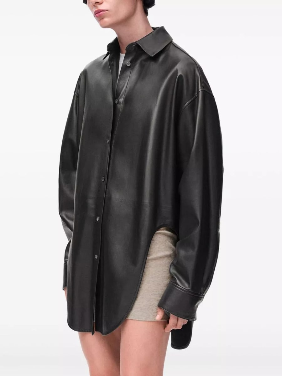Loewe Camicia in pelle, view 3