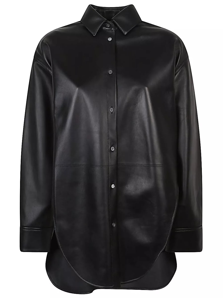 Loewe Camicia in pelle, view 4