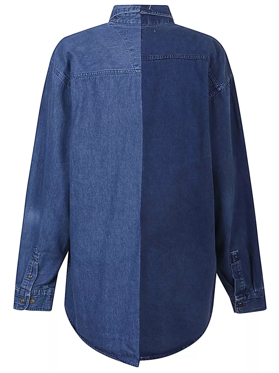 E.l.v. denim Camicia in cotone denim, view 2