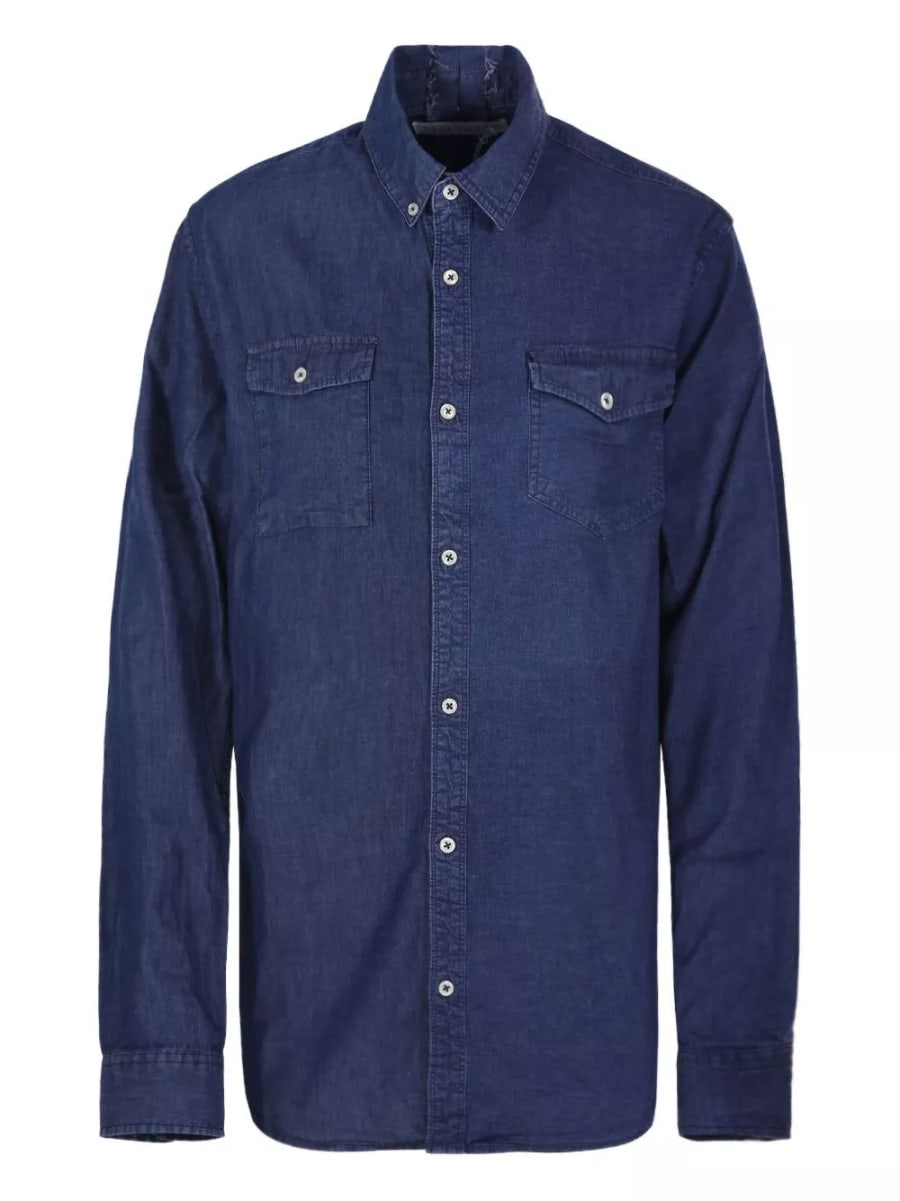E.l.v. denim Camicia in cotone denim, view 5