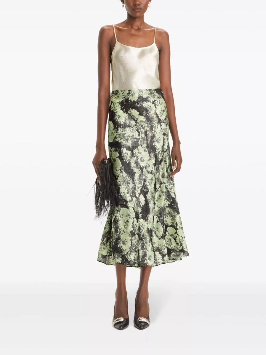 Tory Burch Gonna lunga stampata, view 2