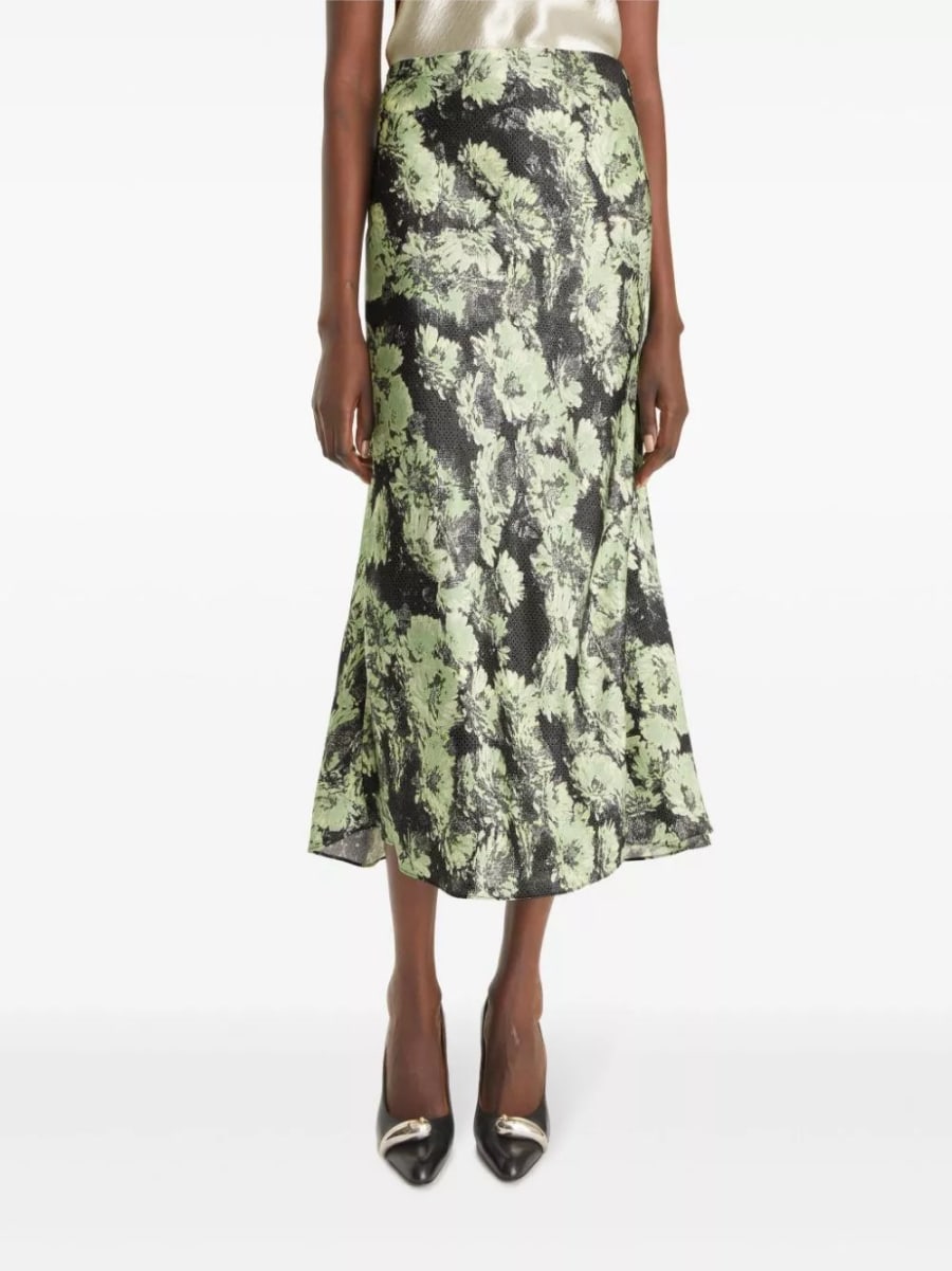 Tory Burch Gonna lunga stampata, view 4