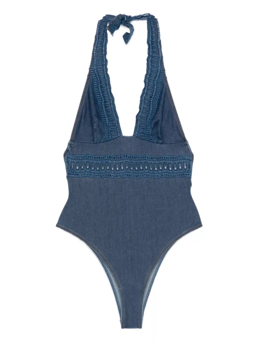 Ermanno scervino Costume da bagno con dettagli in pizzo