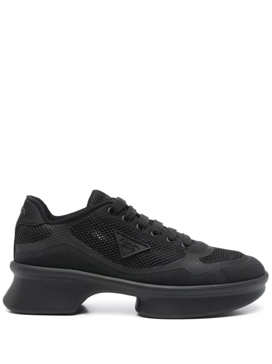 Prada Sneaker in tessuto e re-nylon