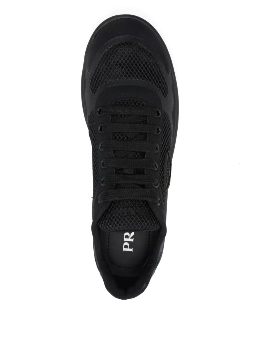 Prada Sneaker in tessuto e re-nylon, view 2