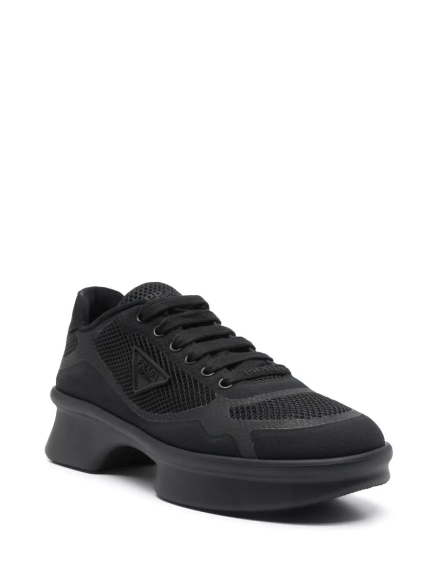 Prada Sneaker in tessuto e re-nylon, view 3