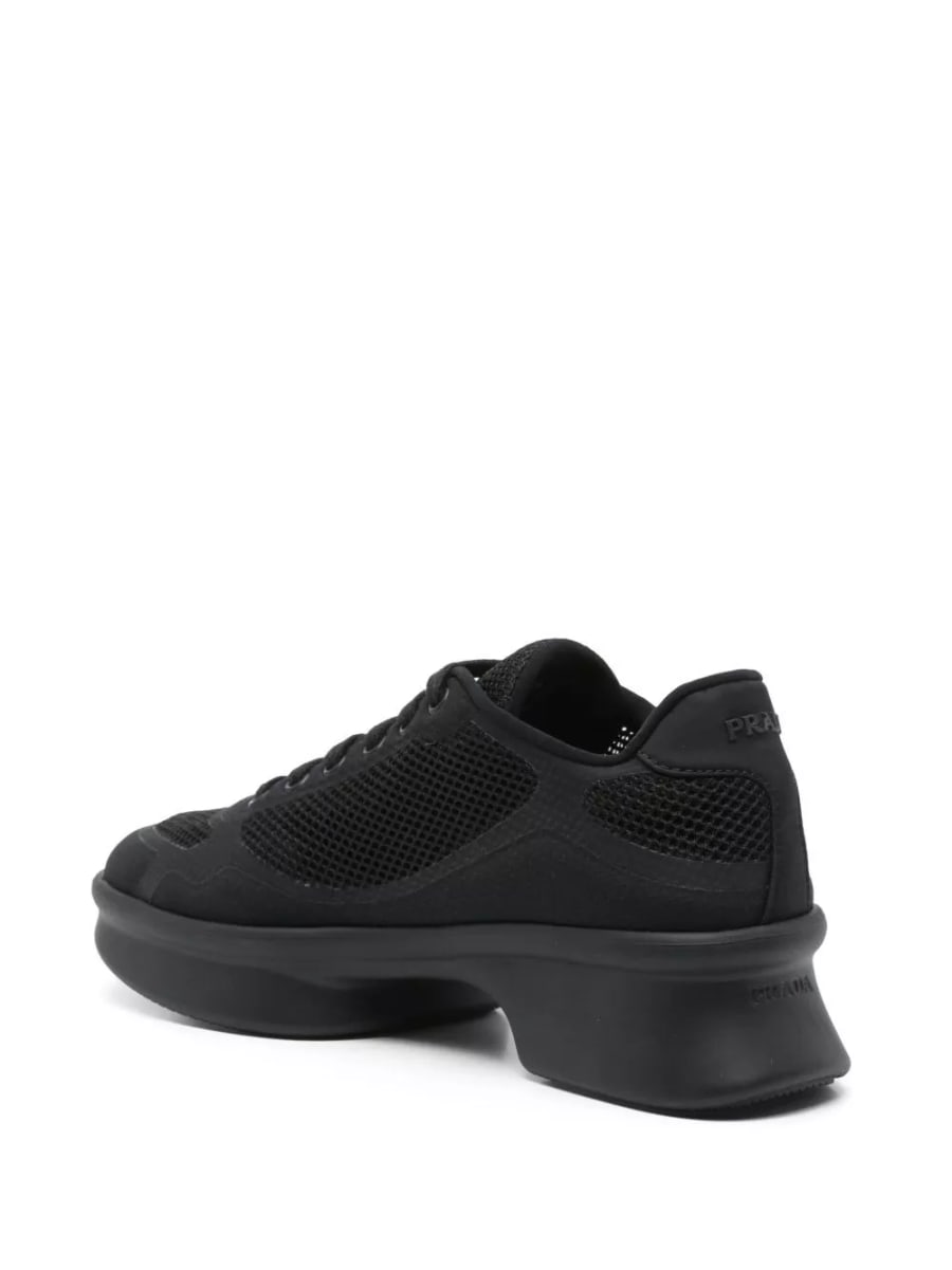 Prada Sneaker in tessuto e re-nylon, view 4