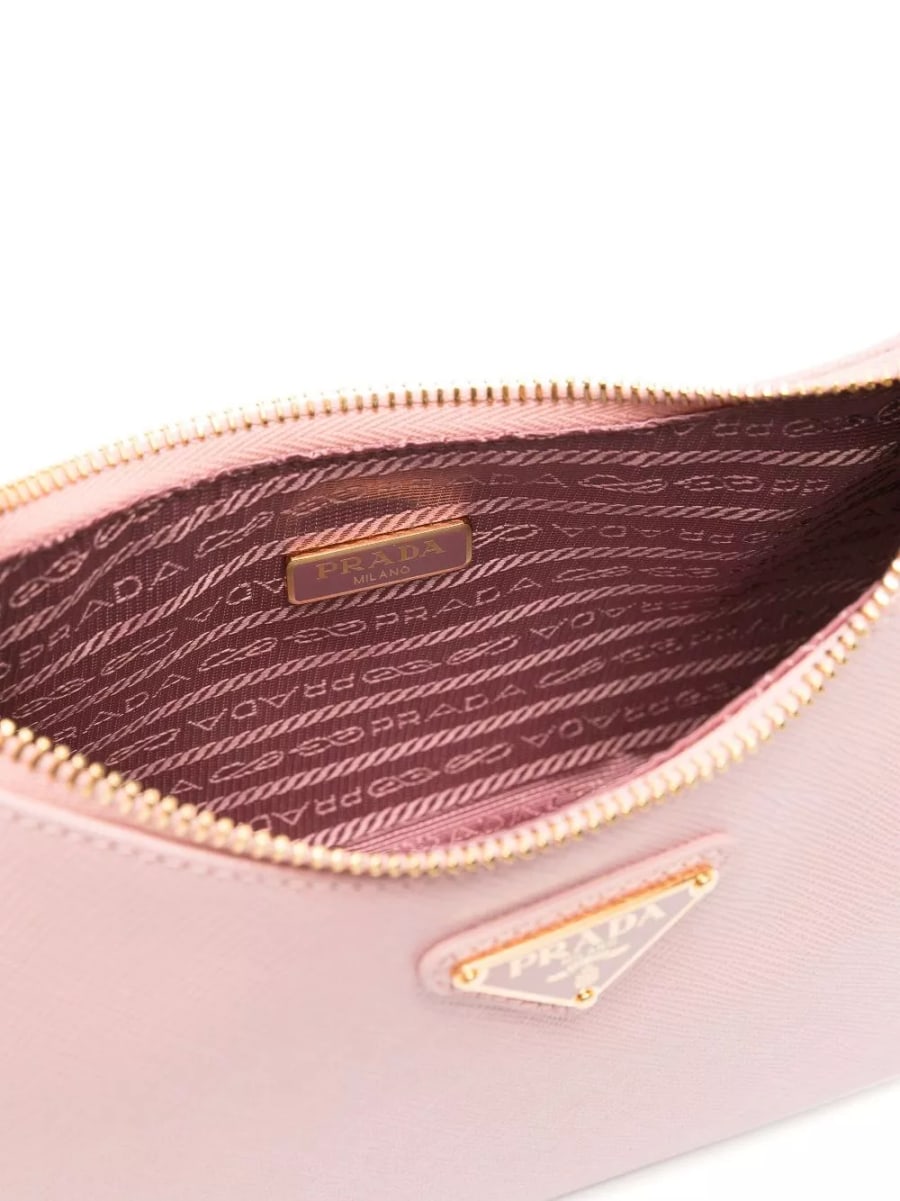 Prada Borsa a spalla in pelle Re-Edition, view 2