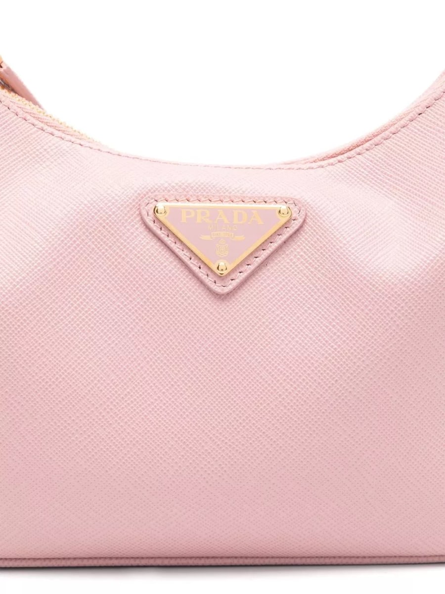Prada Borsa a spalla in pelle Re-Edition, view 3