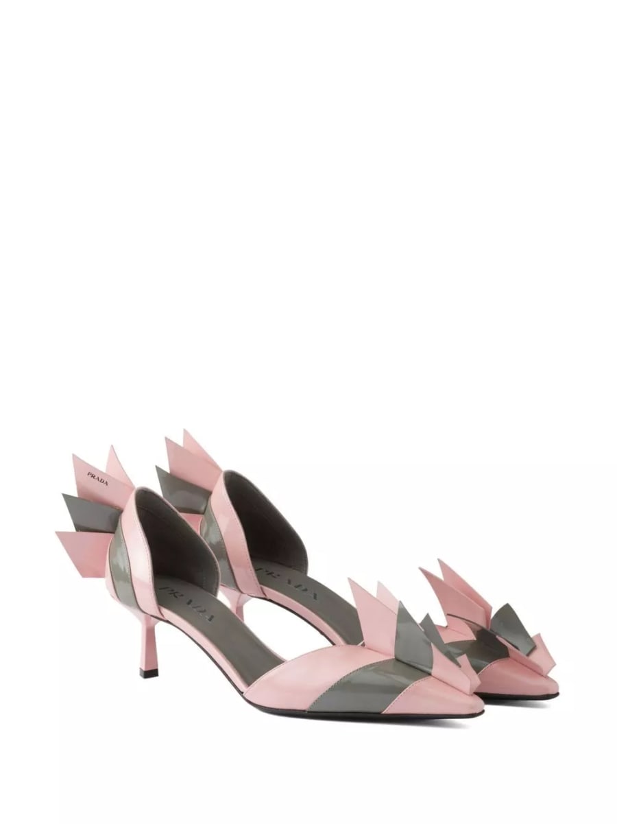 Prada Decolleté in vernice bicolore, view 5