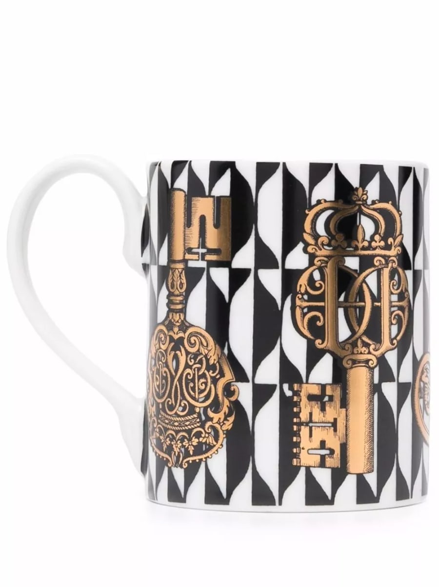 Fornasetti Mug Chiavi e Losanghe