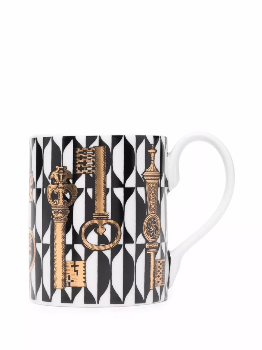 Fornasetti Mug Chiavi e Losanghe, view 3
