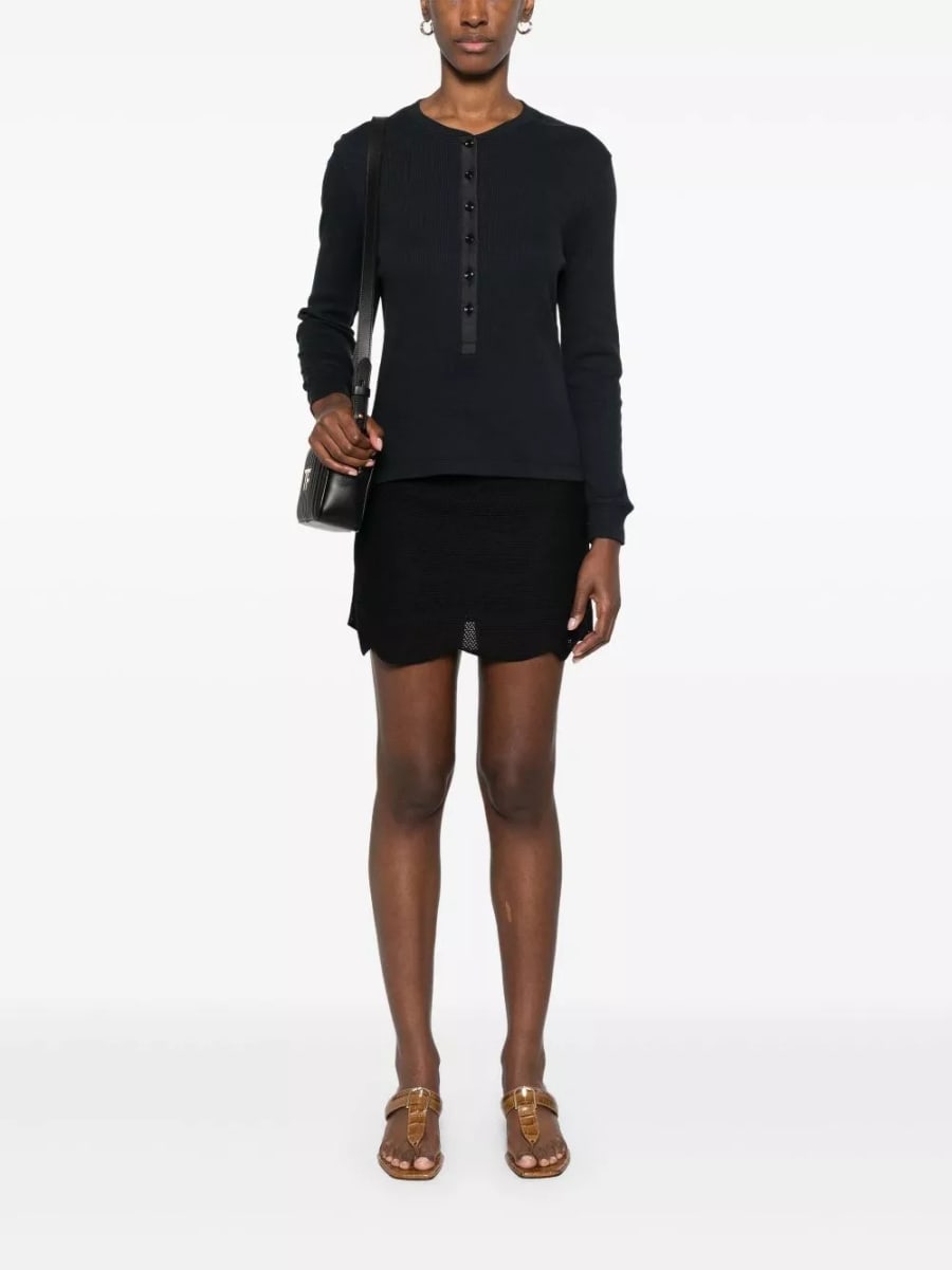 Tom Ford Gonna mini in seta e cotone, view 4