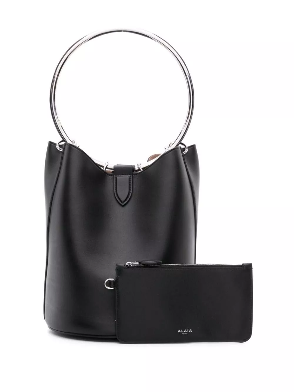 Alaïa Borsa a secchiello grande in pelle Ring, view 2