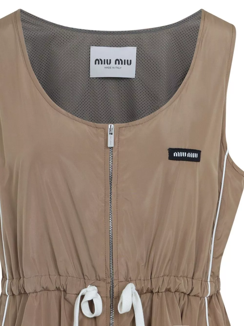 Miu Miu Abito mini in misto seta, view 2