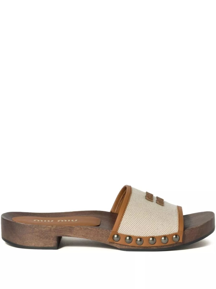 Miu Miu Slipper con logo