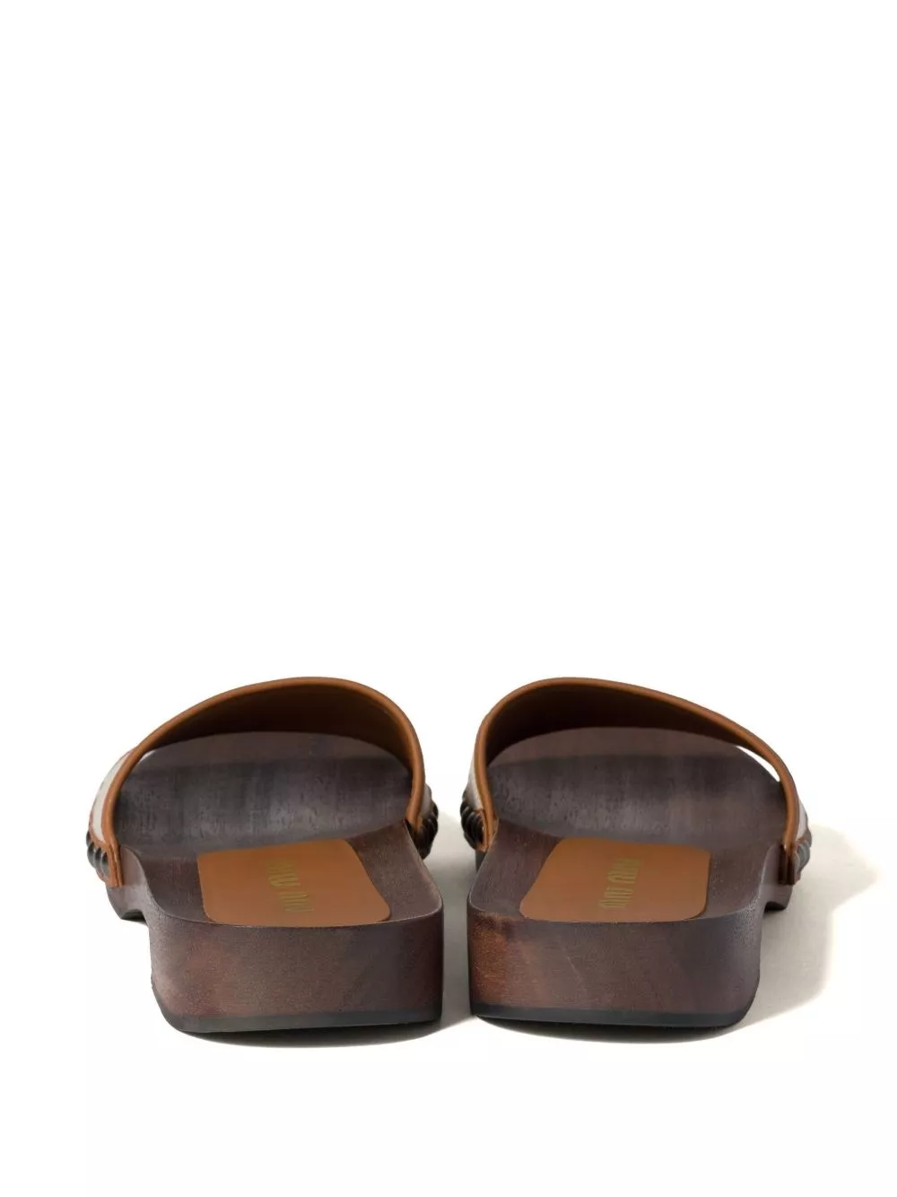 Miu Miu Slipper con logo, view 2