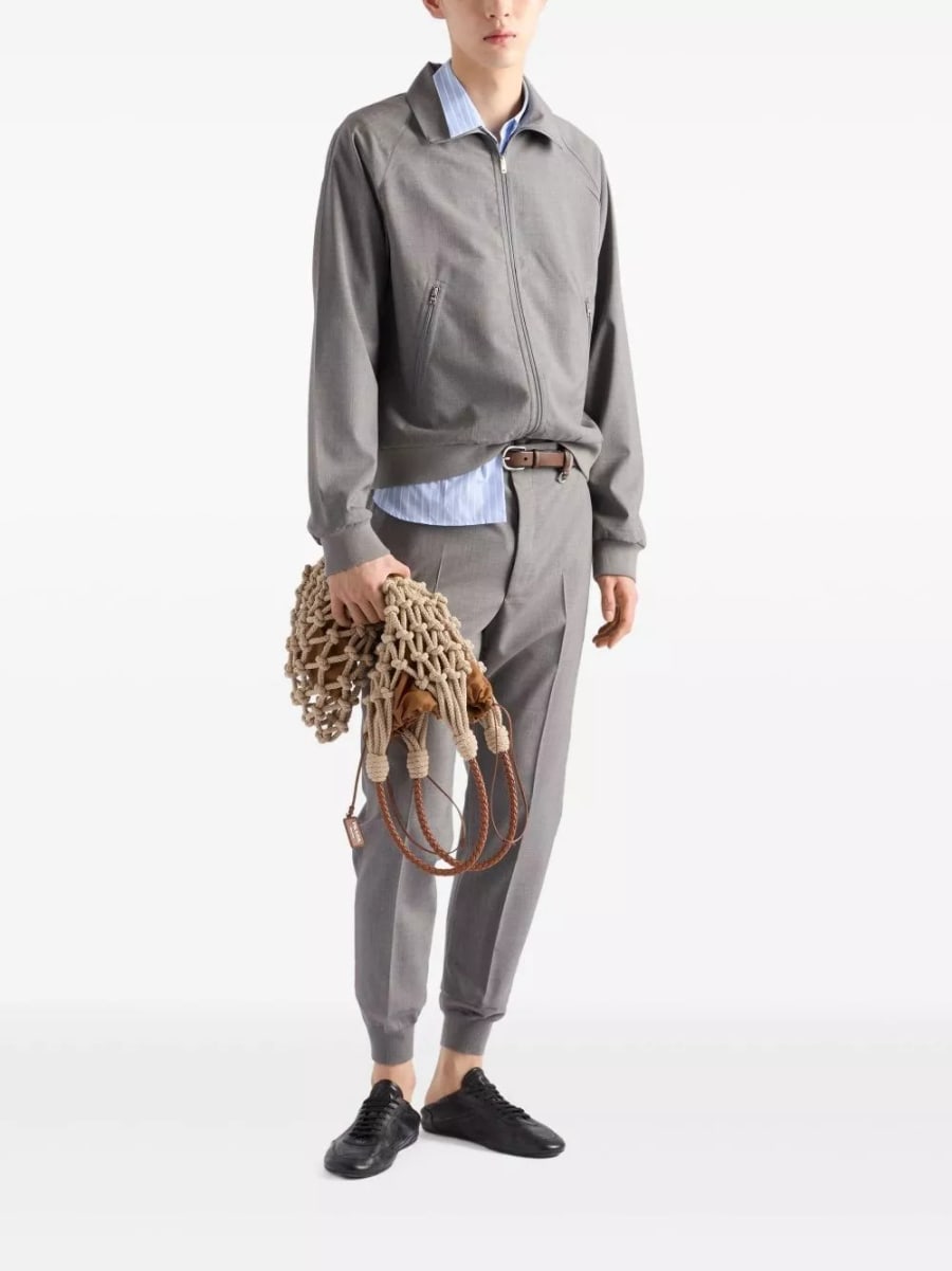Prada Giacca bouson con zip, view 3