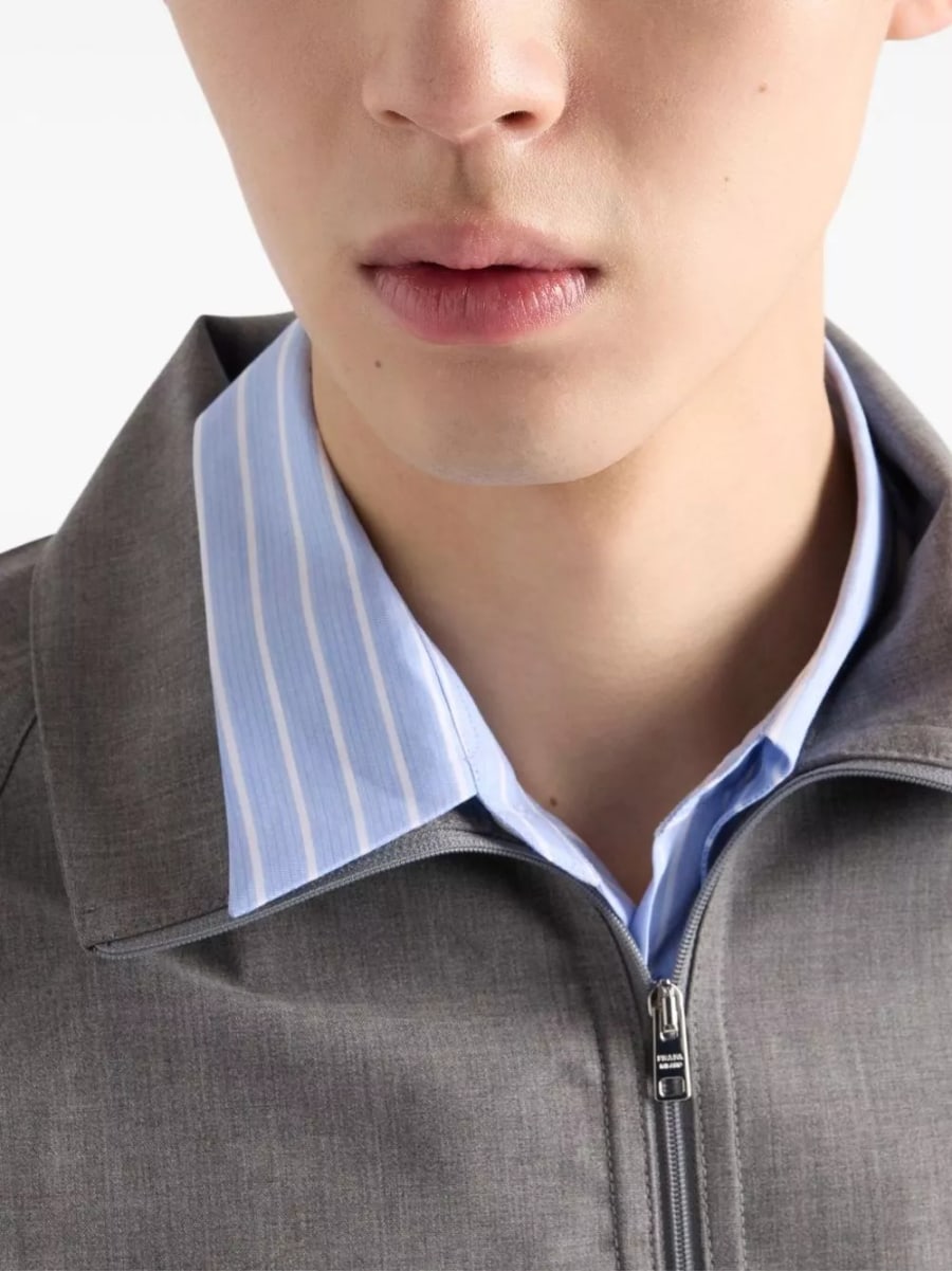 Prada Giacca bouson con zip, view 5