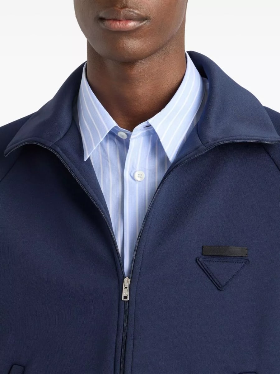 Prada Felpa con zip, view 2