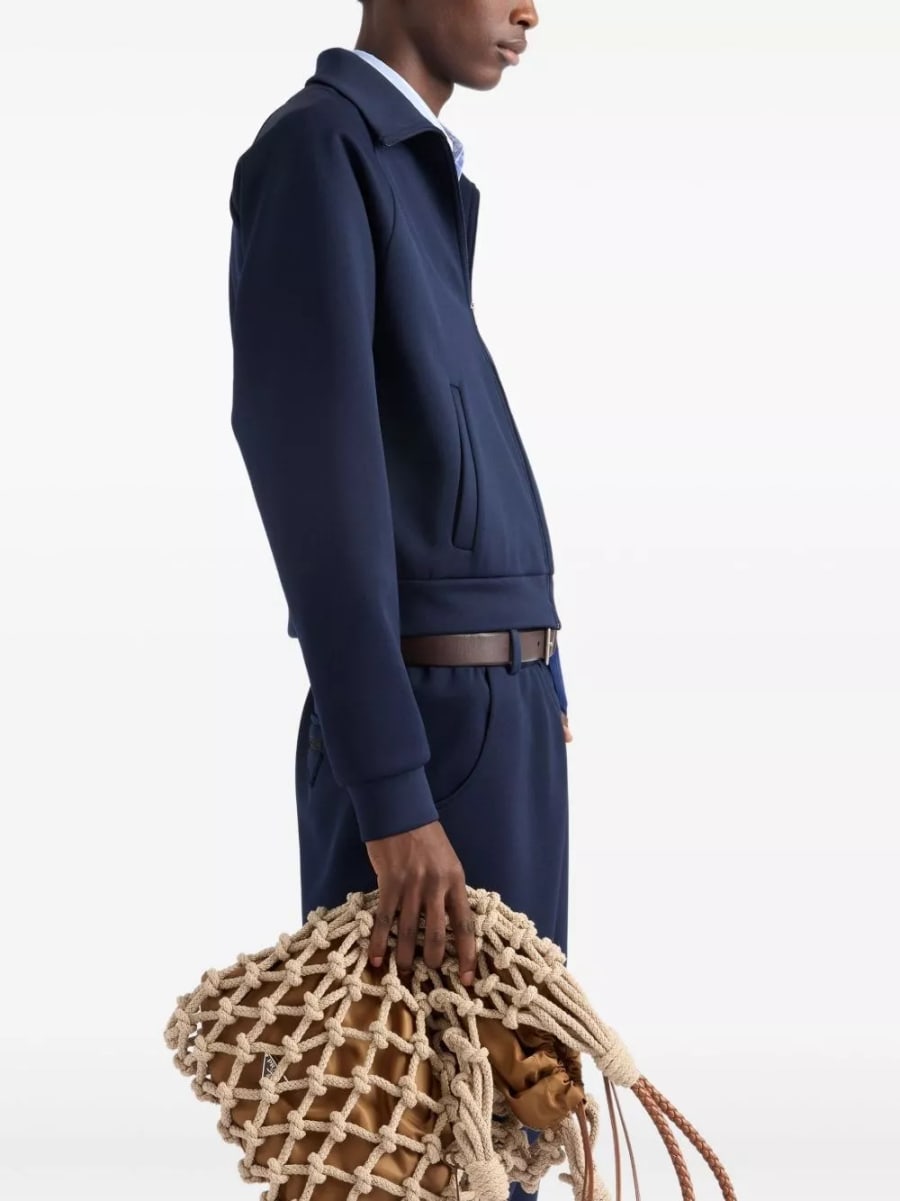 Prada Felpa con zip, view 3