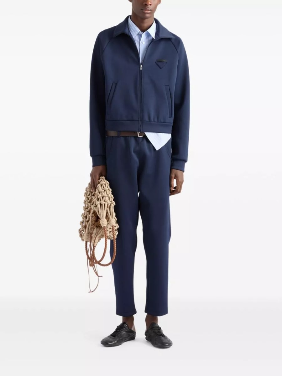 Prada Felpa con zip, view 5
