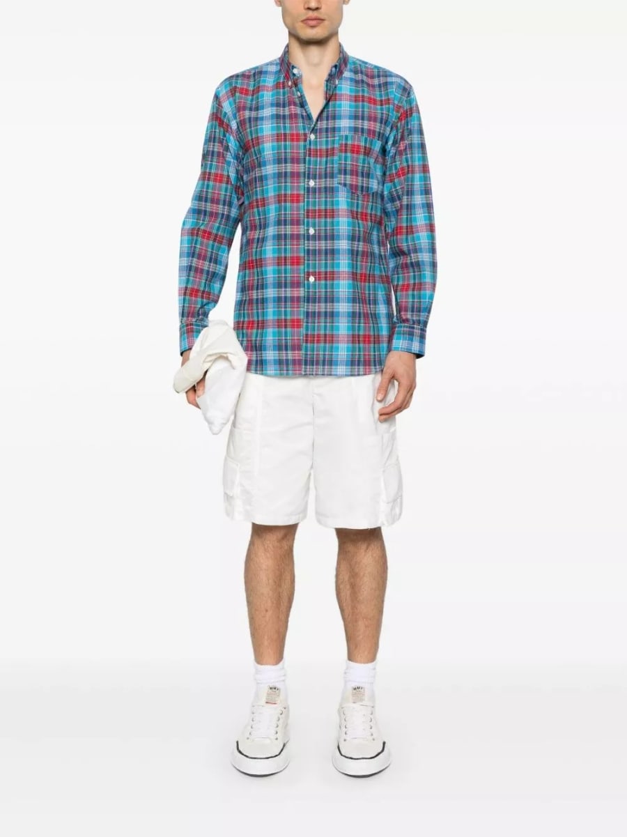 Comme des garçons shirt Camicia a motivo tartan, view 5
