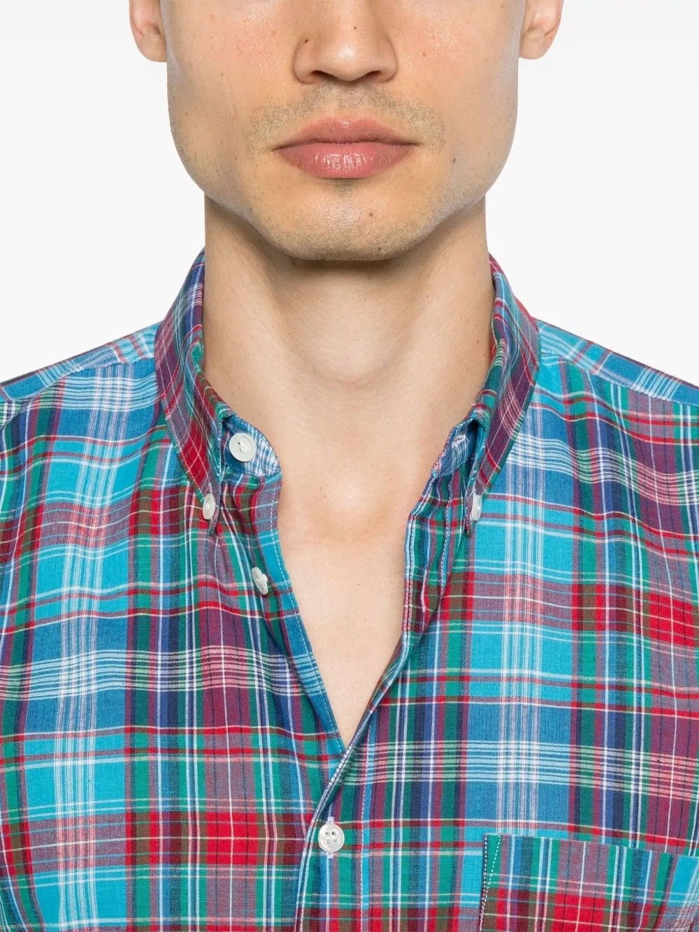 Comme des garçons shirt Camicia a motivo tartan, view 2
