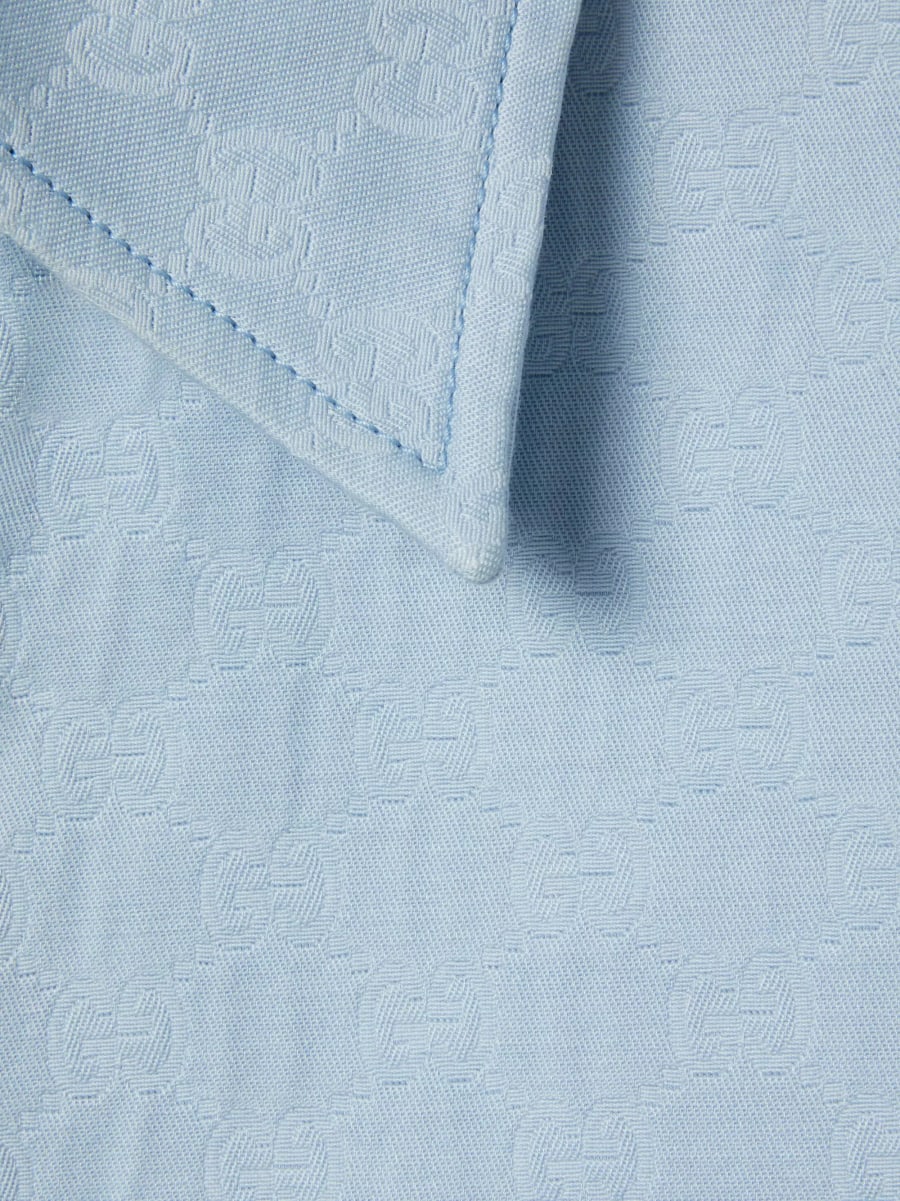 Gucci Camicia oversize in cotone GG, view 2
