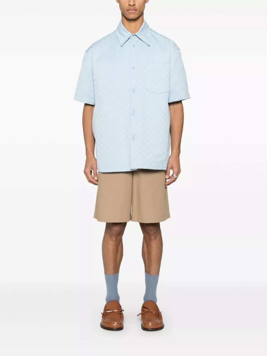 Gucci Camicia oversize in cotone GG, view 7