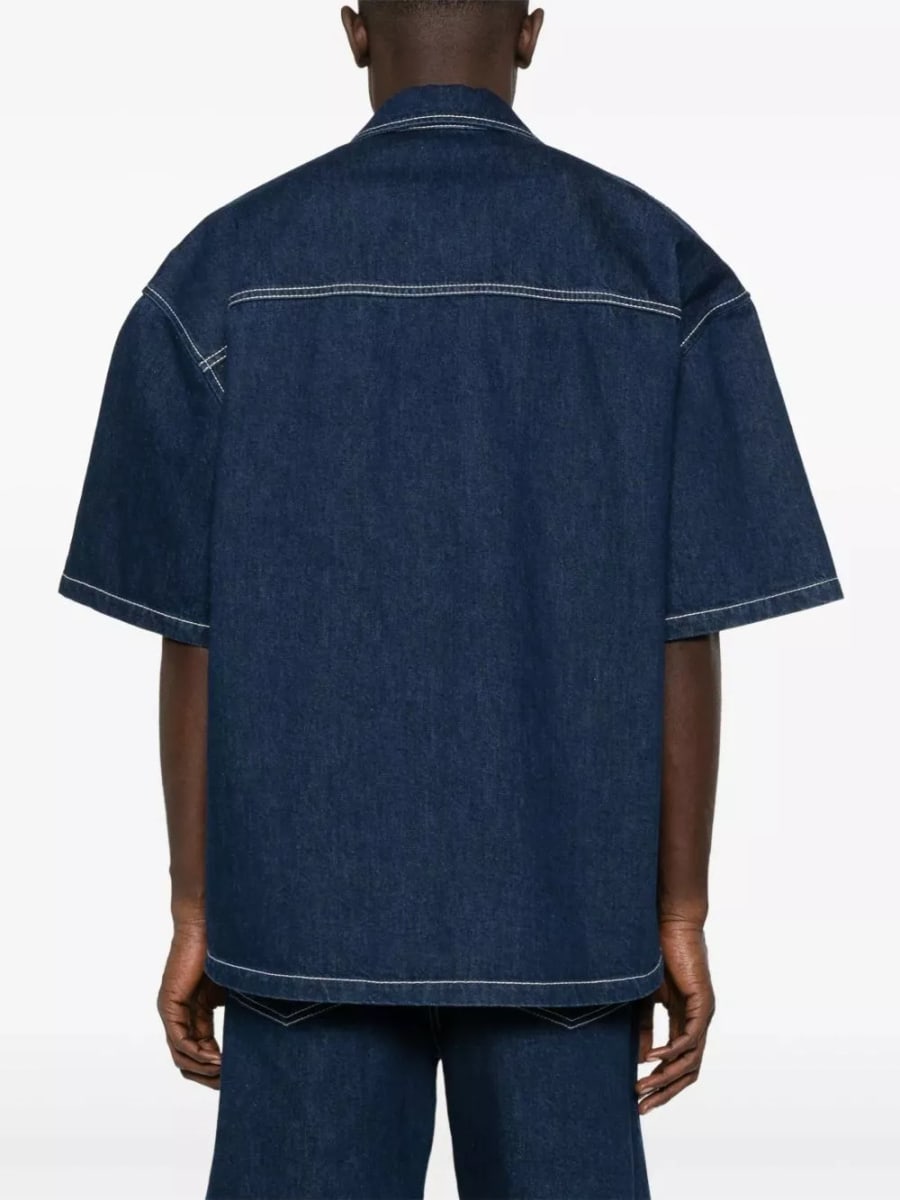 Gucci Camicia in denim, view 4