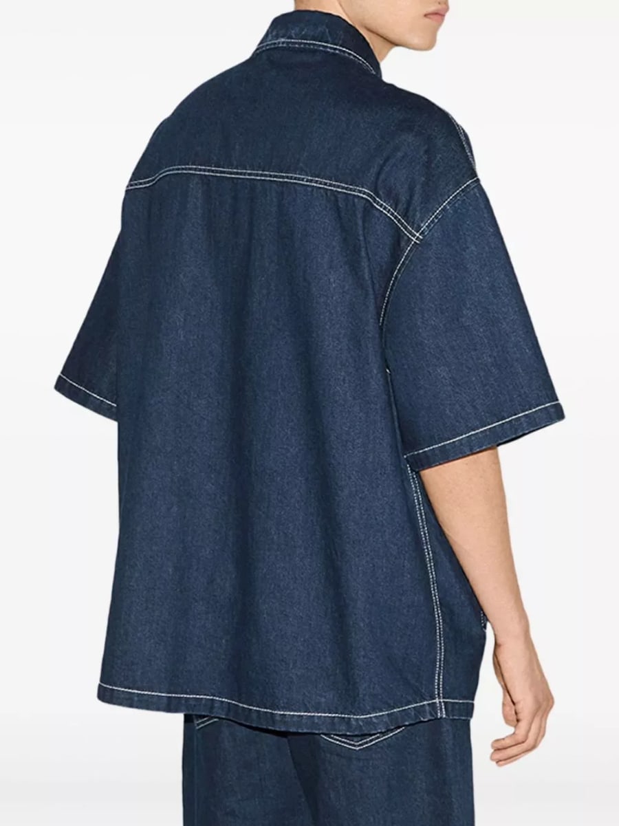 Gucci Camicia in denim, view 7