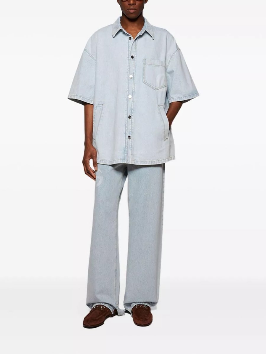 Gucci Camicia in denim, view 3