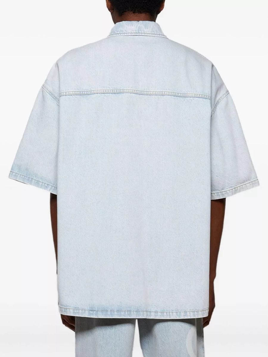 Gucci Camicia in denim, view 7