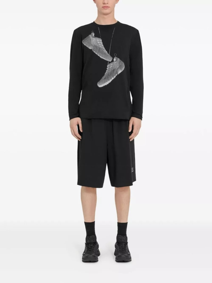 Mm6 x salomon T-shirt stampata, view 5