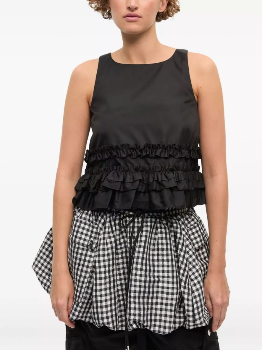 Ganni Top in nylon, view 2