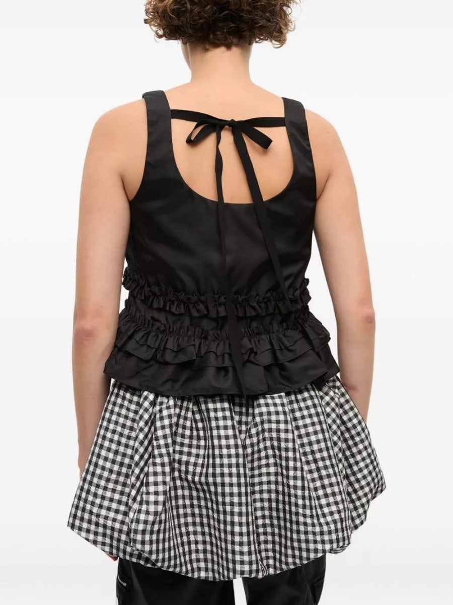 Ganni Top in nylon, view 3