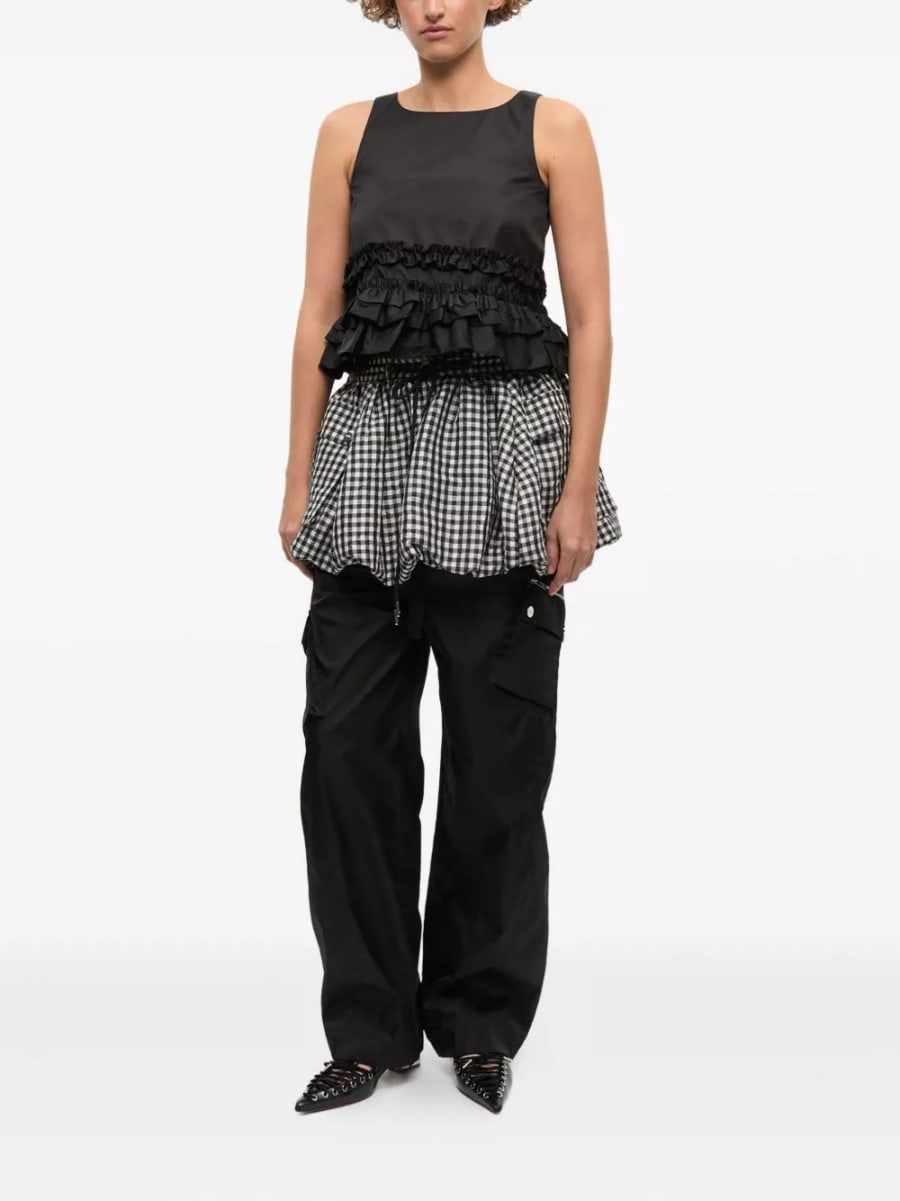 Ganni Top in nylon, view 6