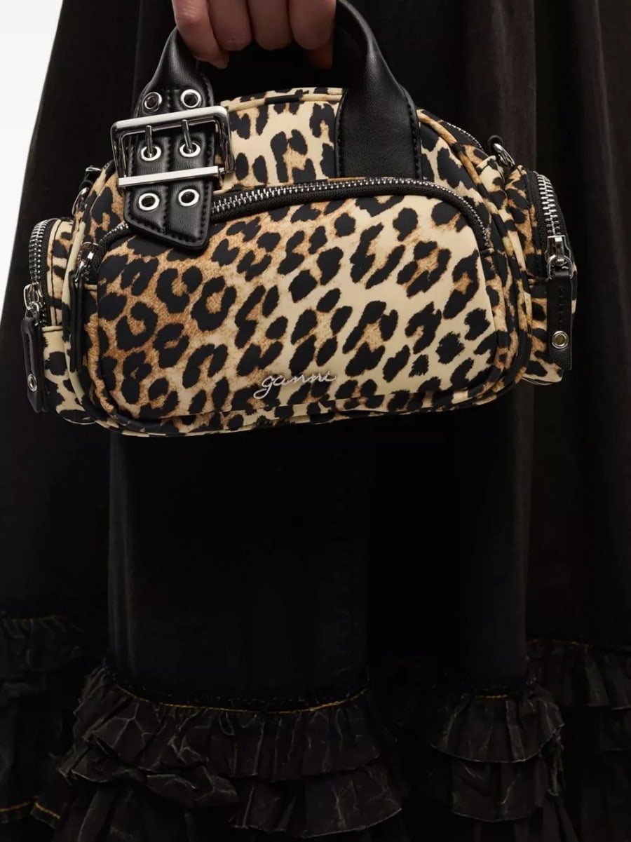 Ganni Borsa da viaggio piccola in nylon, view 4