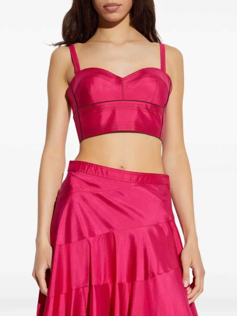 Tory Burch Top in seta, view 4
