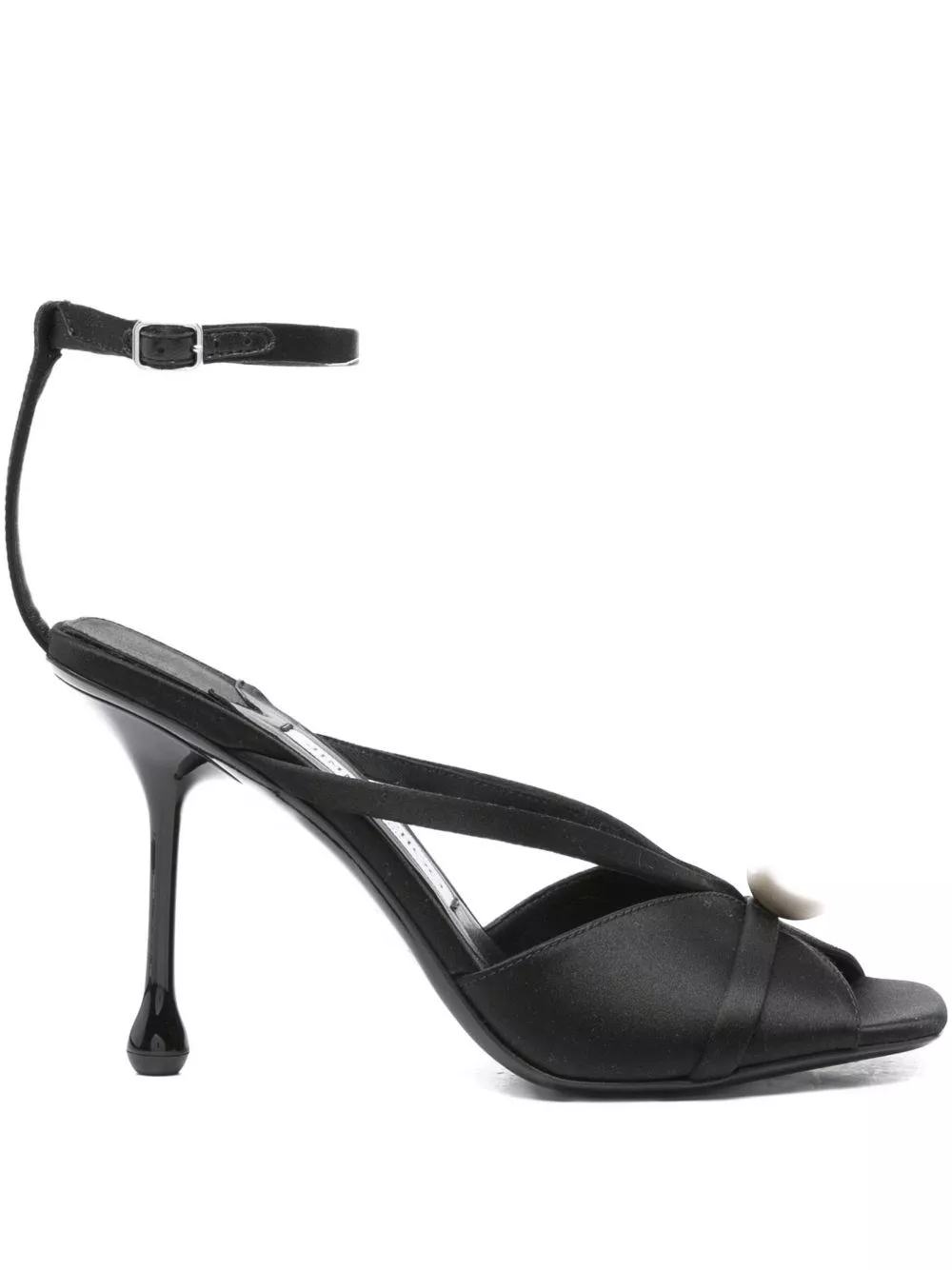Jimmy Choo Sandali in satin Siva 95